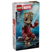 Capa do artigo Lego Marvel Groot Com Macacao Dos Ravager 76341