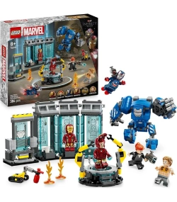 Capa do artigo Lego Marvel Laboratório do Iron Man: Salão das Armaduras