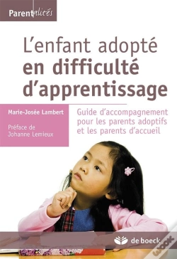 Capa do artigo L'Enfant Adopte En Difficulte D'Apprentissage Guide D'Accompagnement Pour Les Parents Adoptifs Et Le
