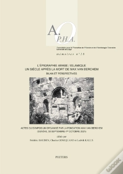 Capa do artigo L'Epigraphie Arabe/Islamique Un Siecle Apres La Mort De Max Van Berchem