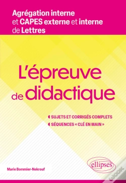 Capa do artigo L'Épreuve De Didactique. Agrégation Interne Et Capes Externe Et Interne De Lettres