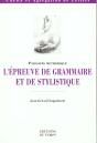 L'Epreuve De Grammaire Et Stylistique - Preview