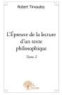 L'Épreuve De La Lecture D'Un Texte Philosophique - Preview