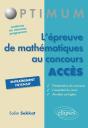 L'Épreuve De Mathématiques Au Concours Acces - Preview
