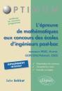 L'Épreuve De Mathématiques Au Concours Des Écoles D'Ingénieur Post-Bac - Preview