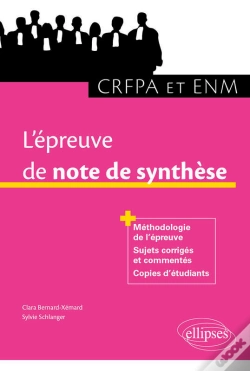 Capa do artigo L'Épreuve De Note De Synthèse Au Crfpa Et À L'Enm