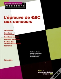 Capa do artigo L'Épreuve De Qrc Aux Concours (Édition 2016)