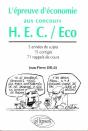 L'Épreuve D'Économie Aux Concours De La Voie Hec - Sujets 88 À 92 - Preview