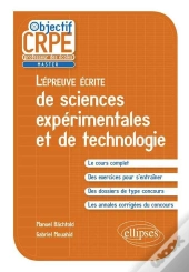 L'Épreuve Écrite De Sciences Expérimentales Et De Technologie