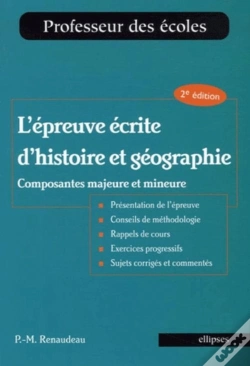 Capa do artigo L'Épreuve Écrite D'Histoire Et Géographie ; Composantes Majeure Et Mineure