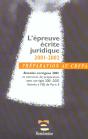 L'Epreuve Ecrite Juridique - Preview