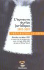 L'Epreuve Ecrite Juridique - Preview
