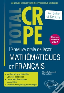 Capa do artigo L'Épreuve Orale De Leçon Mathématiques Et Français