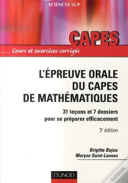 Capa do artigo L'Épreuve Orale Du Capès De Mathématiques (3e Édition)