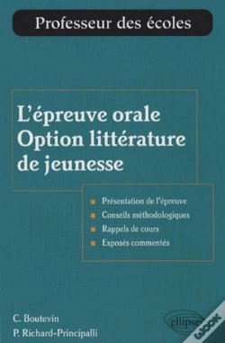 Capa do artigo L'Épreuve Orale, Option Littérature De Jeunesse