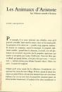 Les Animaux D'Aristote - Preview