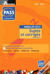 Capa do artigo Les Annales Pass 2013-2014
