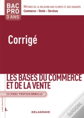 Les Bases Du Commerce Et De La Vente ; Bac Pro 3 Ans ; Livre Du Professeur (Édition 2009)