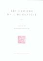 Les Cahiers De L'Humanisme ; Special Petrarque Epistolier - Preview