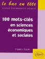 Les Cent Mots-Cle En Sciences Economiques Et Sociales - Preview