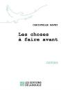 Les Choses A Faire Avant - Preview