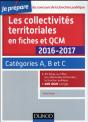 Les Collectivites Territoriales En Fiches Et Qcm 2016-2017 - 4e Ed. - Categories A, B Et C - Preview