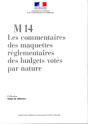 Les Commentaires Des Maquettes Reglementaires Des Budgets Votes Par Nature - Preview