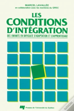Capa do artigo Les Conditions D'Intégration Des Enfants En Difficultés D'Adaptation Et D'Apprentissage (2e Édition)