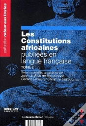 Capa do artigo Les Constitutions Africaines Publiées En Langue Française T.2