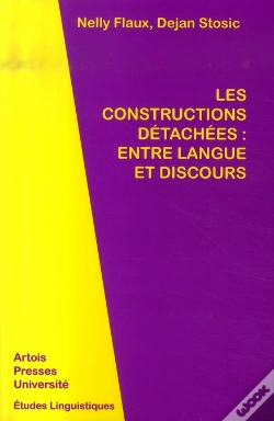 Capa do artigo Les Constructions Détachées ; Entre Langue Et Discours