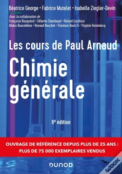 Capa do artigo Les Cours De Paul Arnaud : Chimie Générale (9e Édition)