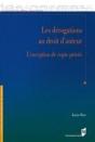 Les Dérogations Au Droit D'Auteur ; L'Exception De Copie Privée - Preview