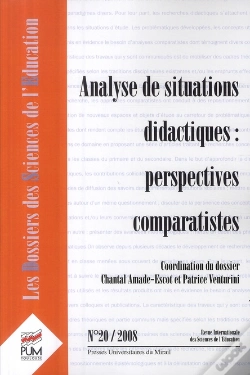 Capa do artigo Les Dossiers Des Sciences De L'Éducation : Analyse De Situations Didactiques : Perspectives Comparatistes