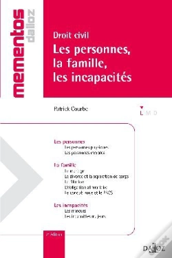 Capa do artigo Les Droits Civils ; Les Personnes, La Famille, Les Incapacités (7e Édition)