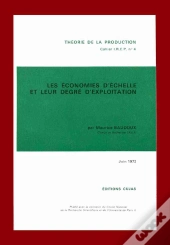 Les Économies D'Échelle Et Leur Degré D'Exploitation