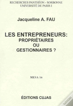Capa do artigo Les Entrepreneurs ; Proprietaires Ou Gestionnaires ; Mesa 16