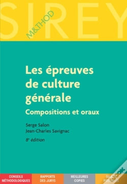 Capa do artigo Les Épreuves De Culture Générale. 8e Éd. - Compositions Et Oraux