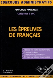 Capa do artigo Les Épreuves De Français. Concours De Catégories B Et C