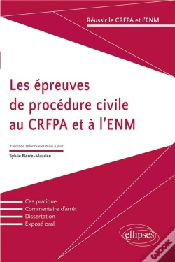 Capa do artigo Les Épreuves De Procédure Civile Au Crfpa Et À L'Enm (3e Éditon)