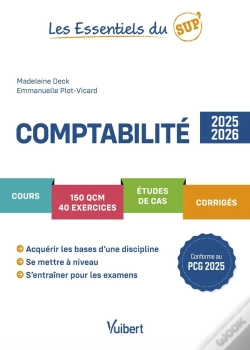 Capa do artigo Les Essentiels Du Sup' : Comptabilité 2025/2026 : Cours - Qcm - Exercices - Etudes De Cas - Corrigés