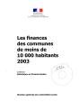 Les Finances Des Communes De Moins De 10 000 Habitants (Edition 2003) - Preview