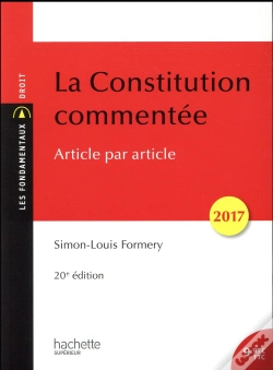 Capa do artigo Les Fondamentaux - La Constitution Commentee 2017/2018