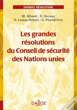 Capa do artigo Les Grandes Résolutions Du Conseil De Sécurité Des Nations Unies
