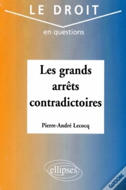 Capa do artigo Les Grands Arrêts Contradictoires