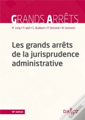 Capa do artigo Les Grands Arrêts De La Jurisprudence Administrative (19e Édition)