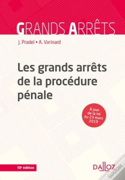 Capa do artigo Les Grands Arrets De La Procedure Penale - 10e Ed.