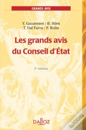 Les Grands Avis Du Conseil D'Etat (3e Édition)