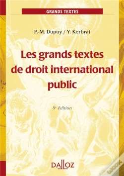 Capa do artigo Les Grands Textes De Droit International Public - 8e Edition