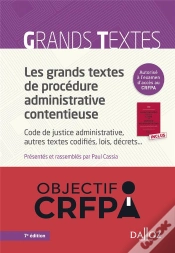 Capa do artigo Les Grands Textes De Procedure Administrative Contentieuse - Code De Justice Administrative, Autres
