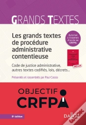 Capa do artigo Les Grands Textes De Procedure Administrative Contentieuse - Code De Justice Administrative, Autres